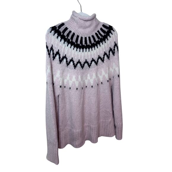 A.L.C. Ruby mock neck fair isle oversized sweater size medium NEW - Picture 8 of 16
